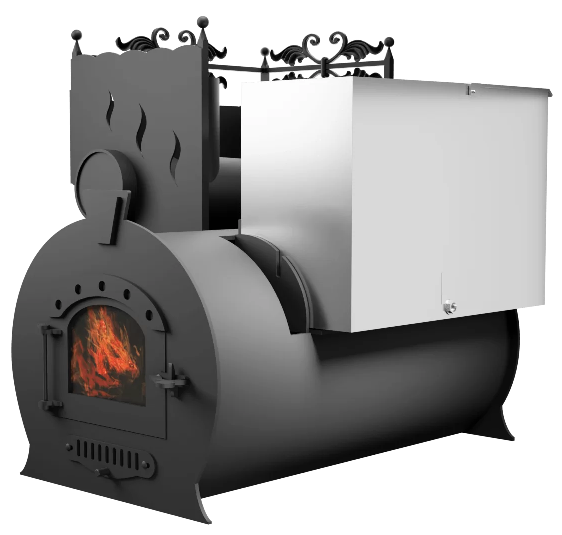 Печь Горыныч 3, каменка с левой стороны, малая дверь со стеклом фото в Воронеже