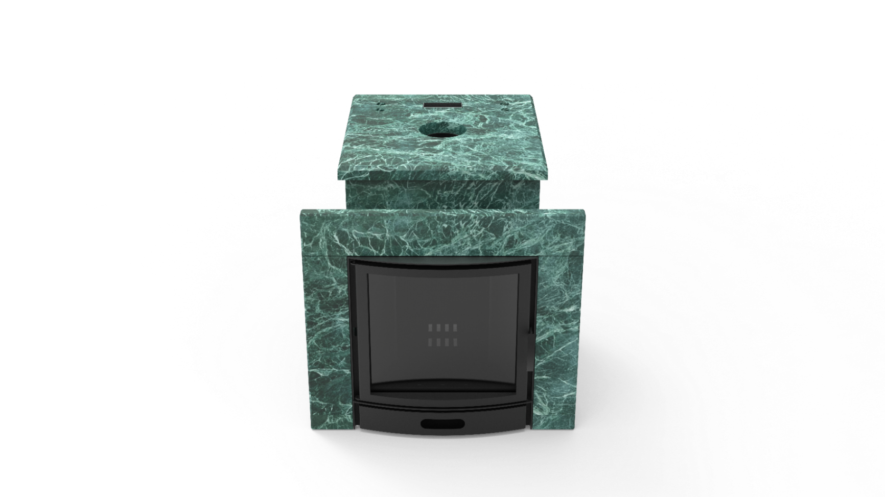 Печь из натурального камня Genesis GN 500 облицовка закрытая плоская пироксенит-элит фото в Воронеже