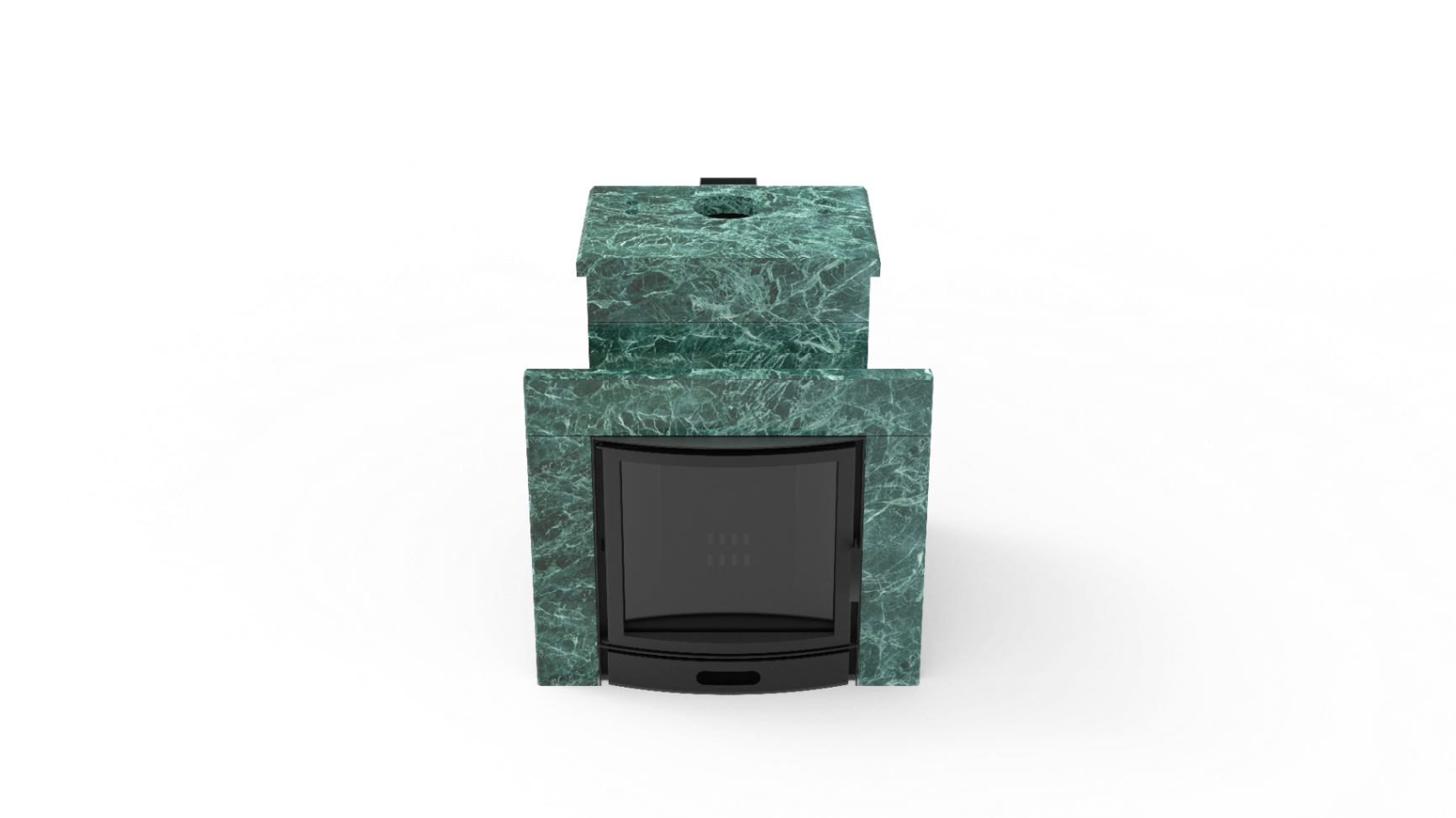 Печь из натурального камня Genesis GN 500 облицовка закрытая со скосом талькохлорит-шлифовка фото в Воронеже