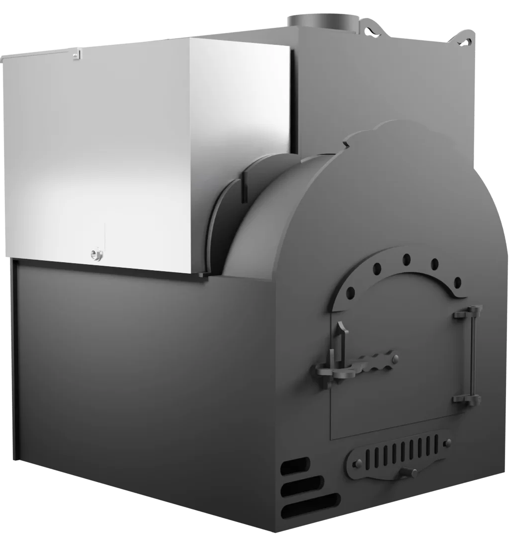 Печь Горыныч Мини, каменка с правой стороны, система воздушного отопления фото в Воронеже