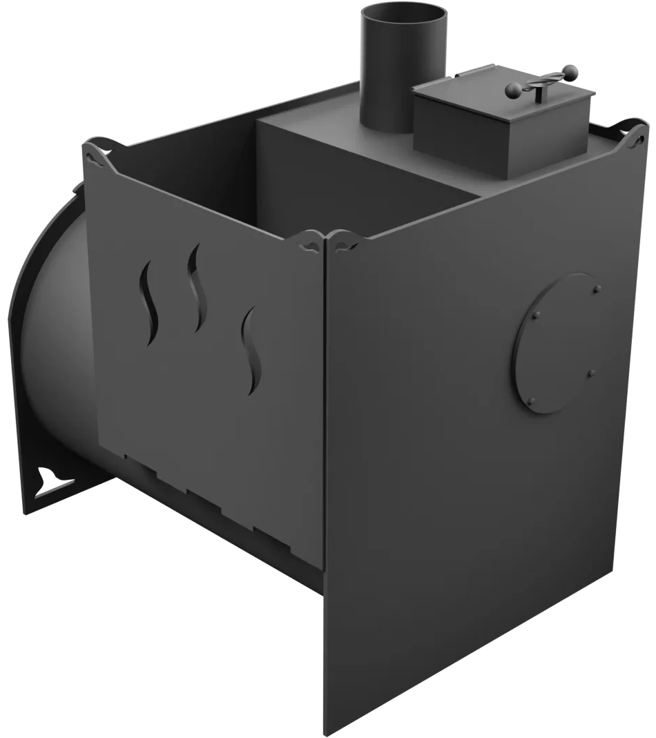 Печь Горыныч Мини, двойная каменка, малая дверь со стеклом фото в Воронеже