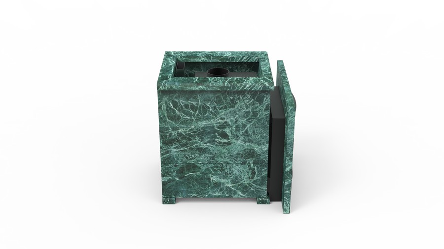 Печь в облицовке из натурального камня Genesis GN 500 облицовка открытая пироксенит-элит фото в Воронеже