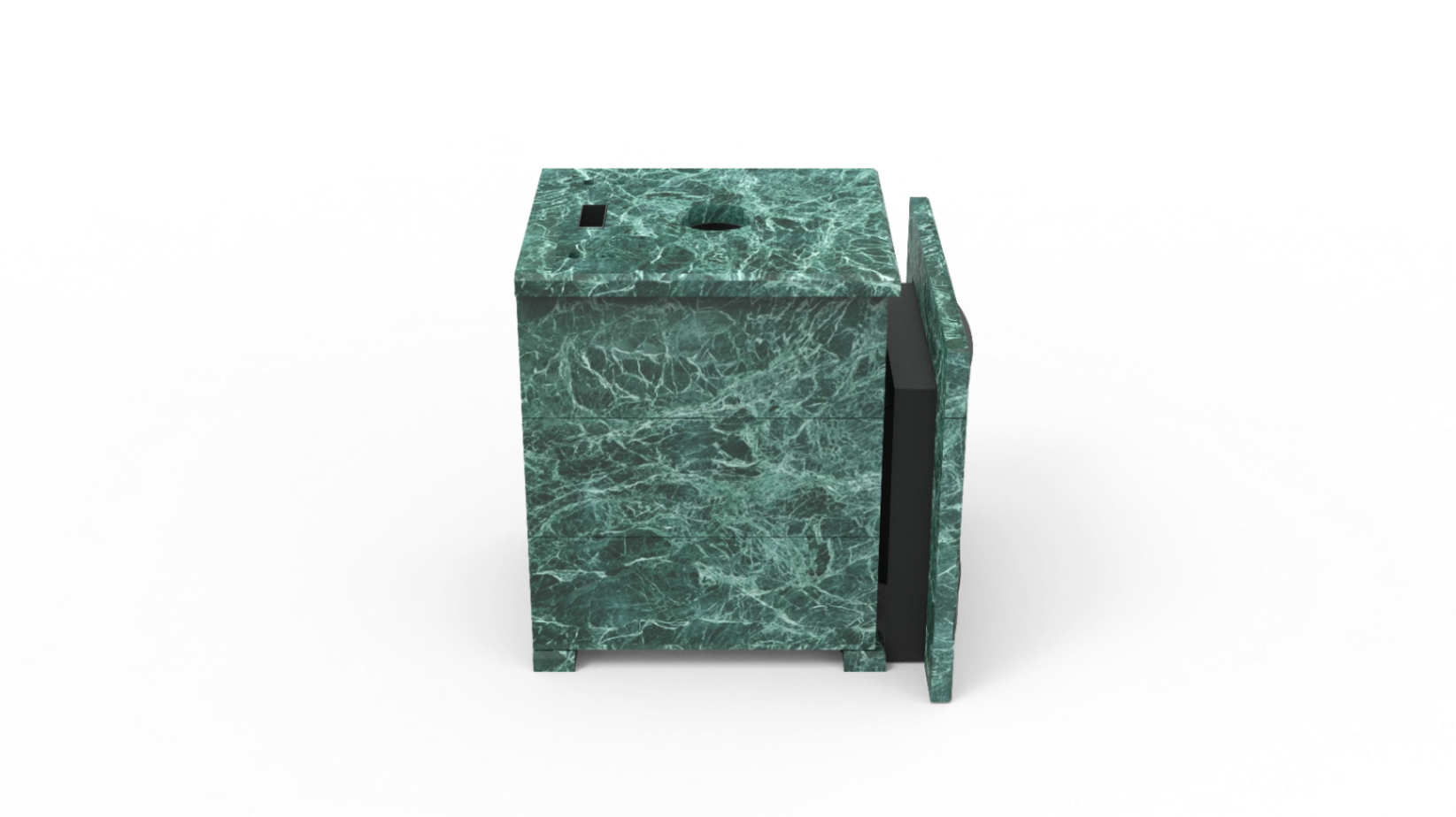 Печь из натурального камня Genesis GN 500 облицовка закрытая плоская пироксенит-элит фото в Воронеже