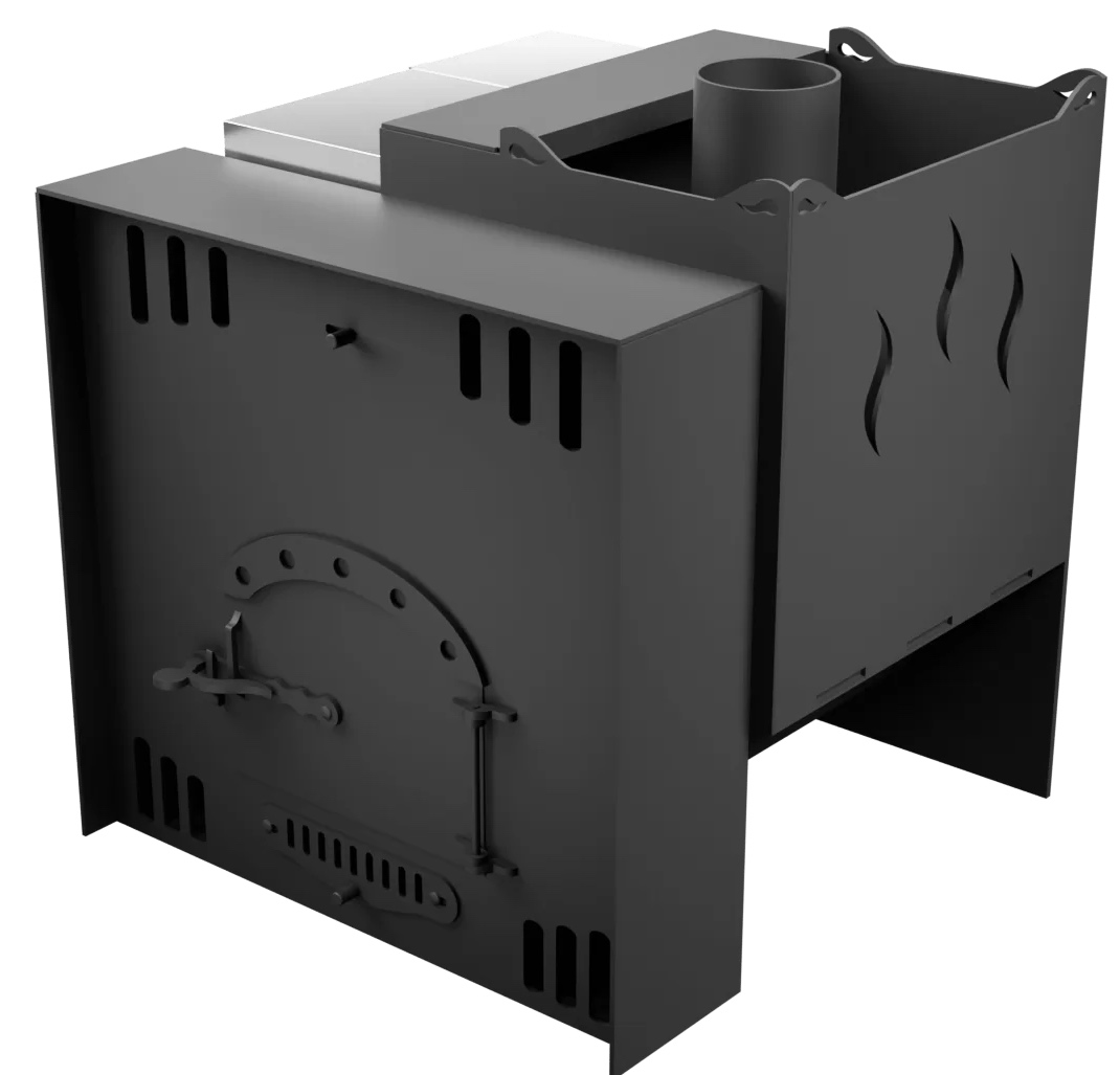 Печь Горыныч Мини, каменка с правой стороны, естественная система воздушного отопления фото в Воронеже