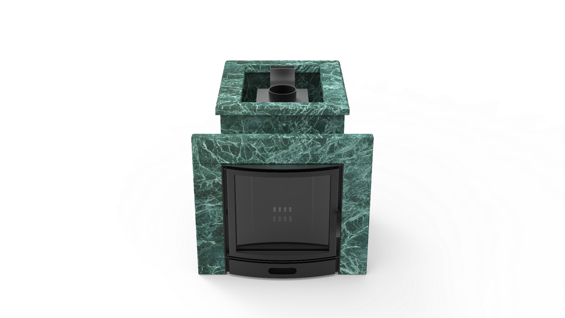 Печь из натурального камня Genesis GN 500 облицовка открытая пироксенит-элит фото в Воронеже