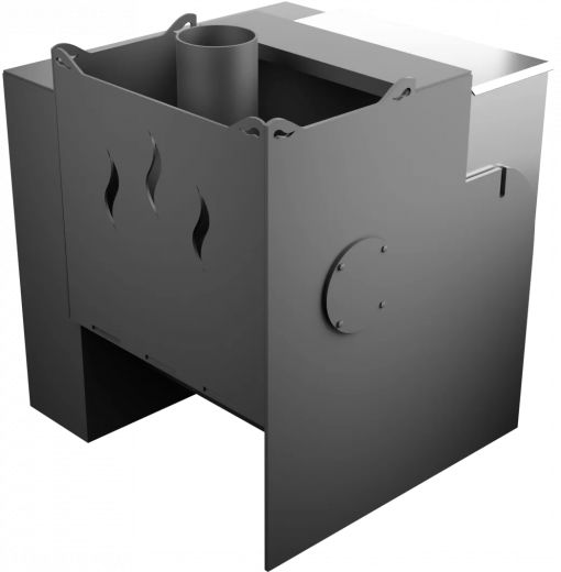 Печь Горыныч Мини, каменка с правой стороны, естественная система воздушного отопления фото в Воронеже