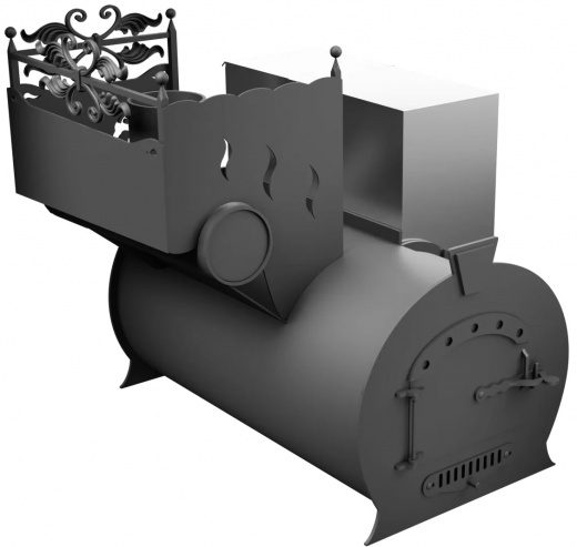 Печь Горыныч 3, каменка с левой стороны фото в Воронеже