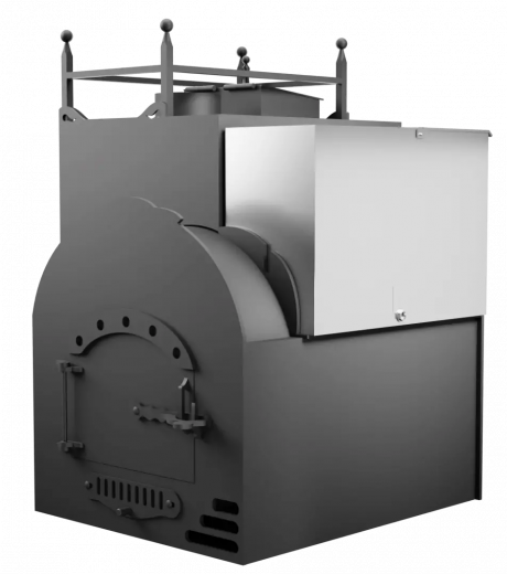 Печь Горыныч Мини, каменка закрытая с левой стороны, система воздушного отопления фото в Воронеже
