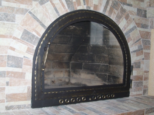 Каминная дверь с обдувом фото в Воронеже