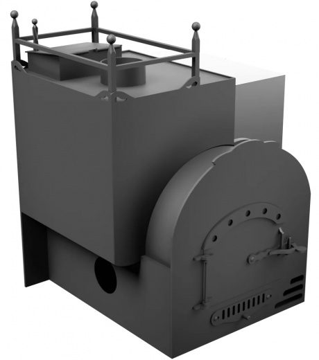 Печь Горыныч Мини, каменка закрытая с левой стороны, система воздушного отопления фото в Воронеже