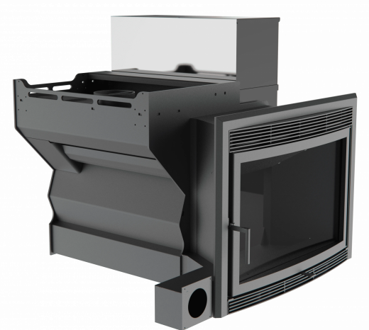 Банный камин 500, сталь+СВО фото в Воронеже