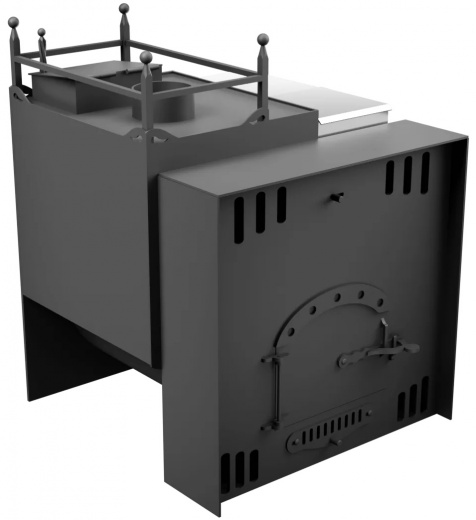 Печь Горыныч Мини, каменка закрытая с левой стороны, естественная система воздушного отопления фото в Воронеже