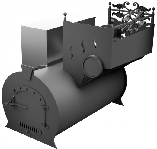 Печь Горыныч 3, каменка с правой стороны фото в Воронеже