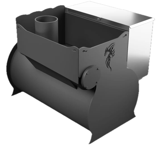 Печь Горыныч 2, каменка с правой стороны, малая дверь со стеклом фото в Воронеже