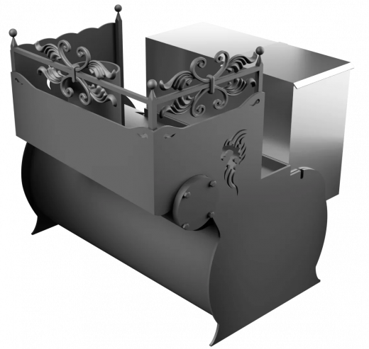 Печь Горыныч 3, каменка с правой стороны фото в Воронеже